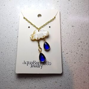 Handmade cloud necklace